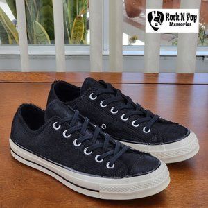 Converse CTAS Ox Cheetah Pony Hair 157656C Black/Egret Size 6  Women's